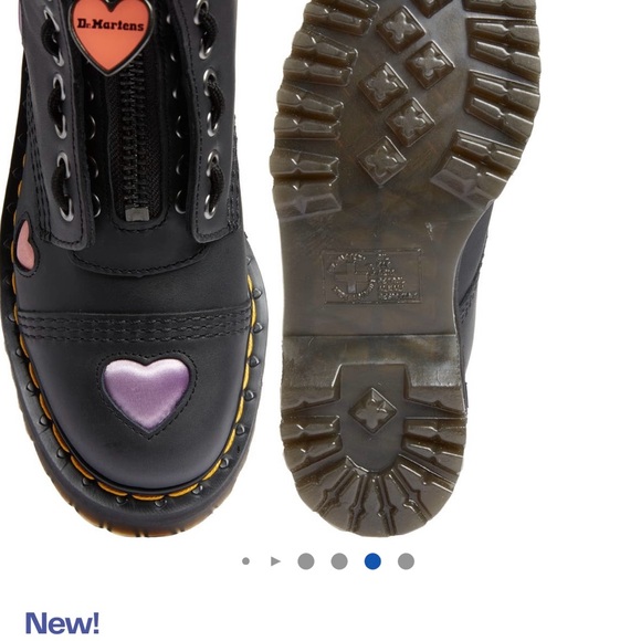 Dr martens NWT Air Wair Sinclair heart black lapstone and satin Lux boots . 8 - Picture 16 of 16